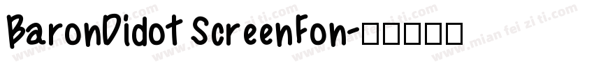 BaronDidot ScreenFon字体转换